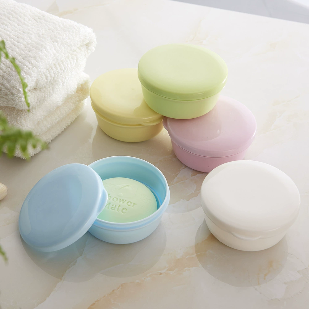 Creative Travel Герметичная мыльница портативный круглый мыло ручной работы двухслойный пластиковый мыльница для ванной комнаты оптовая продажа