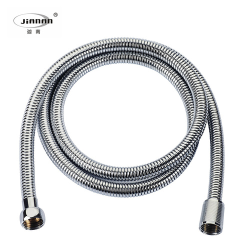 Shower pipe explosion-proof metal hose water inlet encrypted shower hose 1.5 meters bathroom double buckle water heater