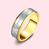 The Korean version of the trendy cross -border and enthusiastic couples to the classic romantic Forever love forever love fashion ring