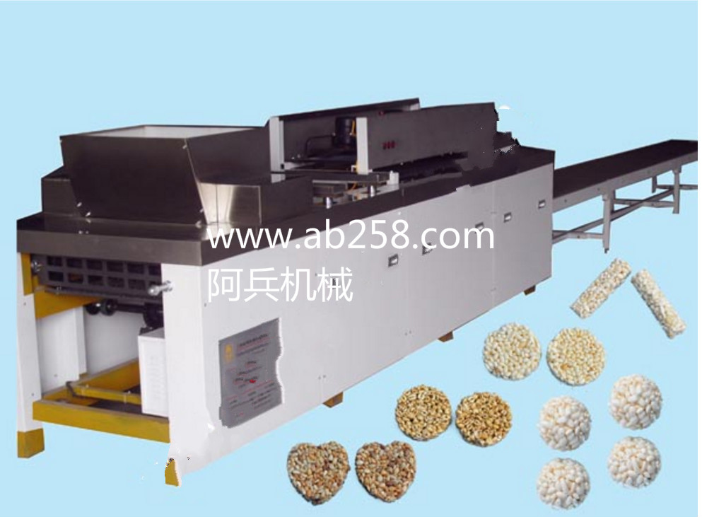 米花糖自动生产线-瓜子酥爱心成型机-米花糖圆形成型切块机