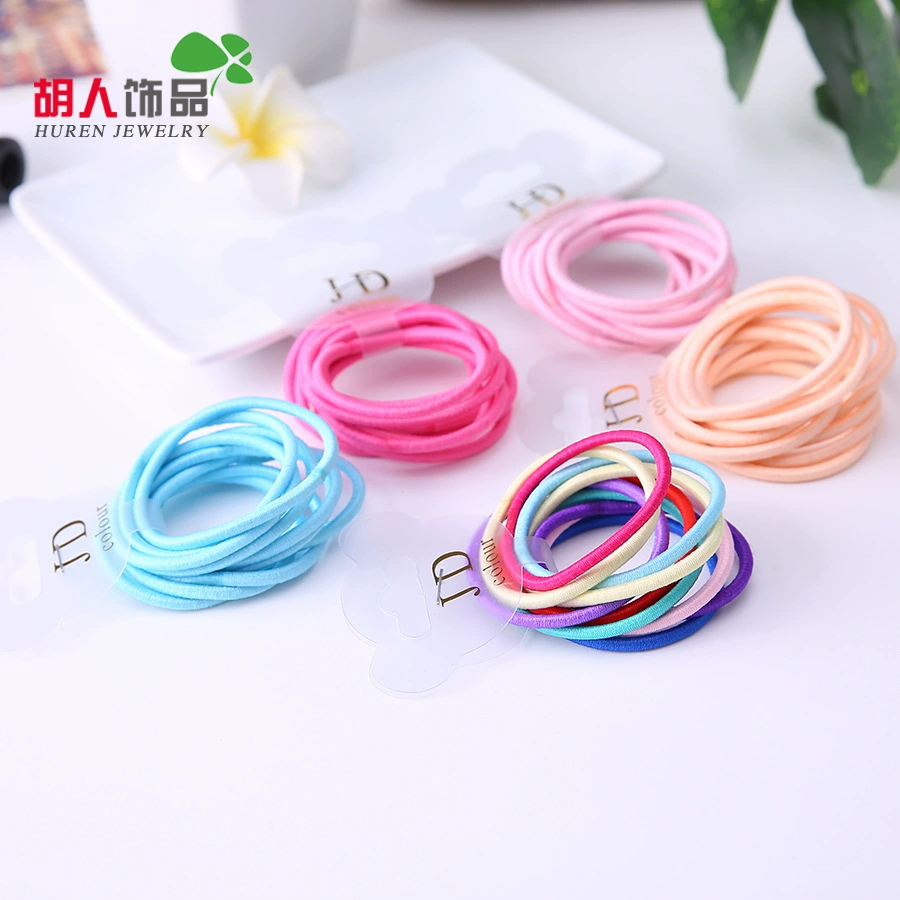 胡人饰品 High children's classic hair rope, set, cards, Korean style, 10 pieces, 30 colors