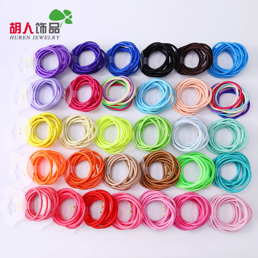 胡人饰品 High children's classic hair rope, set, cards, Korean style, 10 pieces, 30 colors