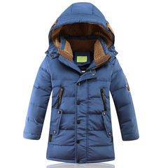 Children's clothing one piece drop shipping children's down jacket boys medium and long style thickened new medium and large children's winter clothing manufacturer wholesale