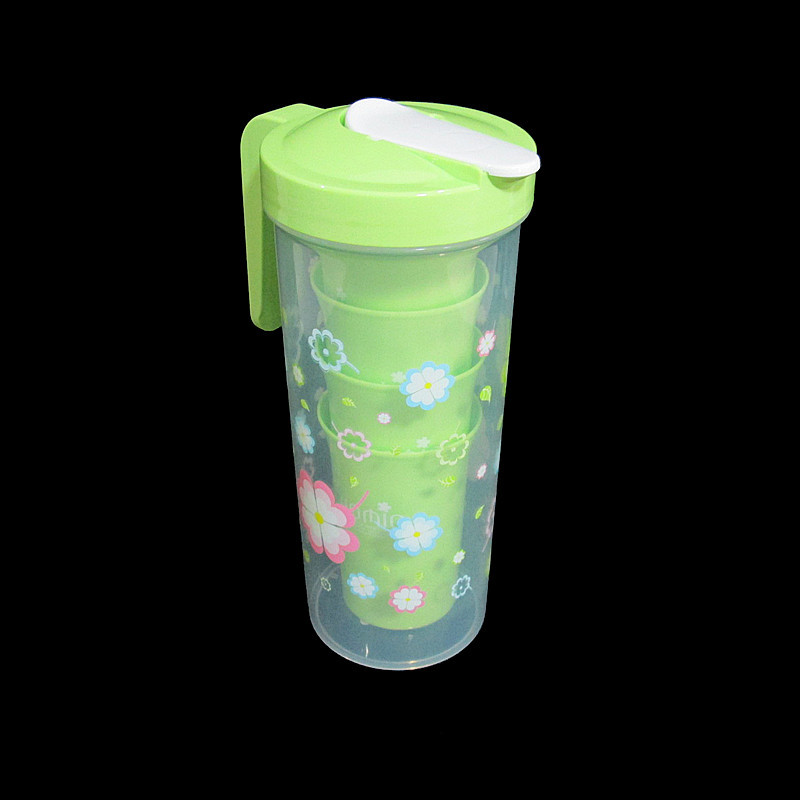 Bienes de fábrica suministro directo una olla cuatro tazas de gran capacidad de protección del medio ambiente hervidor traje de regalo de picnic traje de hervidor de agua