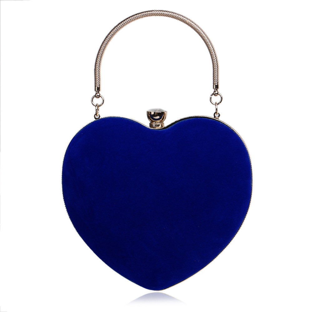 Cross-Border Hot Sale Exquisite Heart-Shaped Evening Bag Elegant Prom Handbag Fashion Versatile Wedding Dress Clutch - Thumbnail 7