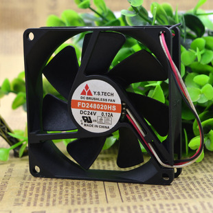 ԪɽYSTECH 8cm�L�� 8020���Sɢ���L��24V 0.12A FD248020HS 3��