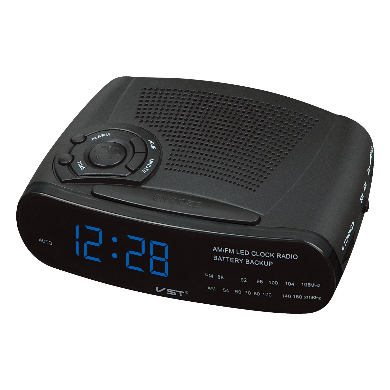 Despertador DE RADIO DE CONTROL DE reloj con canal de AM y FM Despertador de radio LED con función de repetición Reloj LED