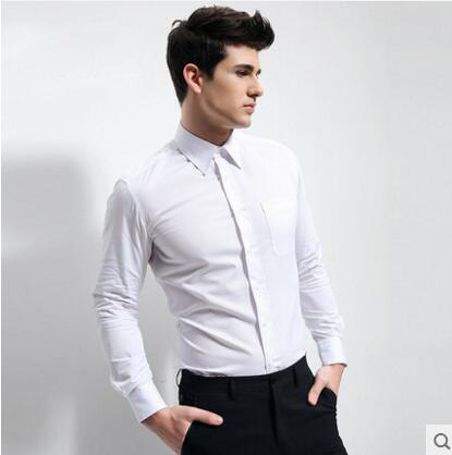 G2000 Shirt Men's Long-sleeved Business Dress Work Clothes Business Wear Cotton Shirt Slim-fit White Men's Shirt Long-sleeved