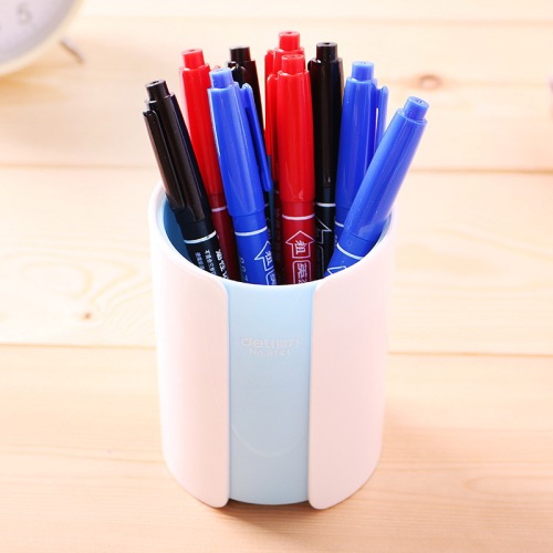 Hero 887 oil-based/water-based small double-headed marker pen thickness black blue red hook line pen wholesale express large-head pen