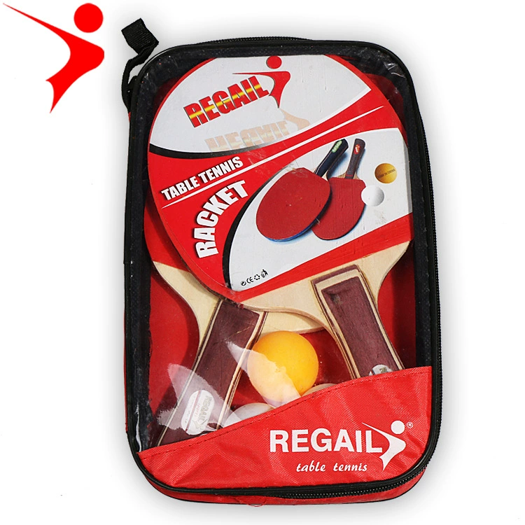 Entertainment racket for training for table tennis, set
