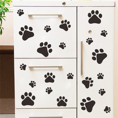 2974 multi-color dog and cat paw print wall stickers, bedroom, home, dishwashing room, car multi-functional stickers, removable