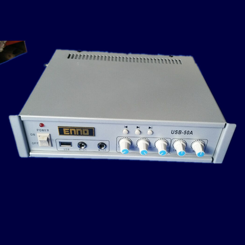 Chu Hai Hong Feng 50W Plug-in U Disk Fixed Pressure and Resistance Dual-purpose Mini Power Amplifier Background Music Power Amplifier Speaker Equipment