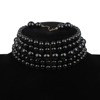 Short multilayer choker from pearl, necklace, chain, set, decorations, European style, wholesale