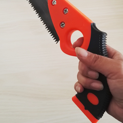 Garden agricultural tools decoration wall saw two-color rubber handle sharp tail opening fast sawing fruit branches phoenix tail chicken tail saw