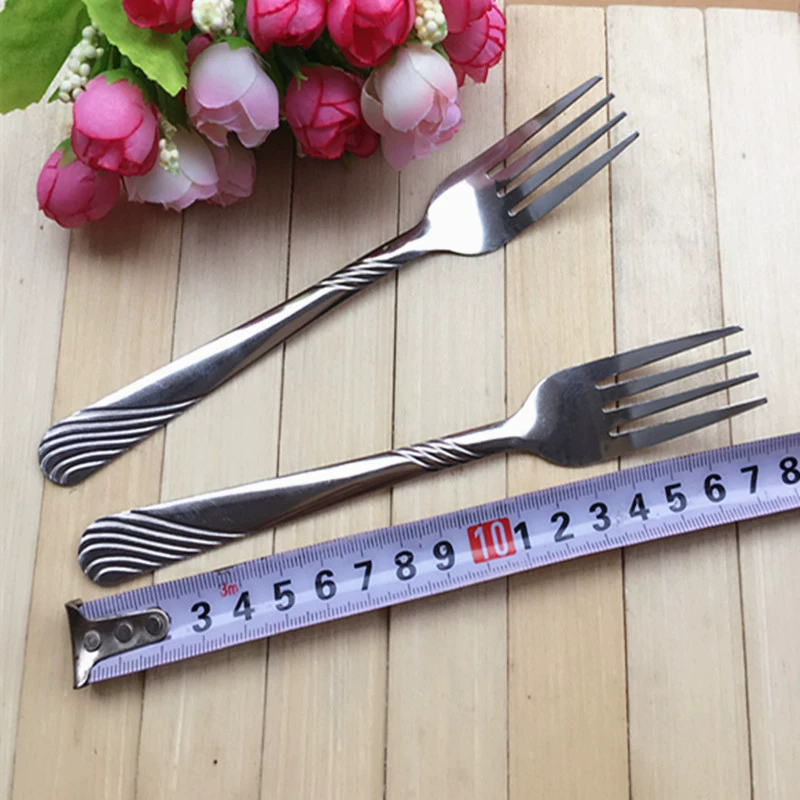 Нержавеющая сталь вилка обеденная вилка утолщенная резьба вилка