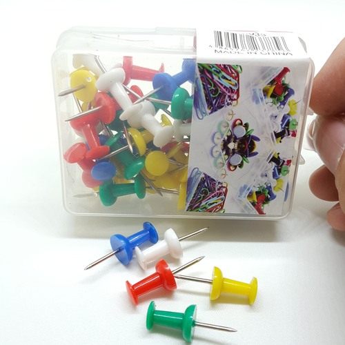 Creative colorful pins, I-shaped nails, thumbtacks, painting cork nails, fixed pin nails, boxed I-shaped nails