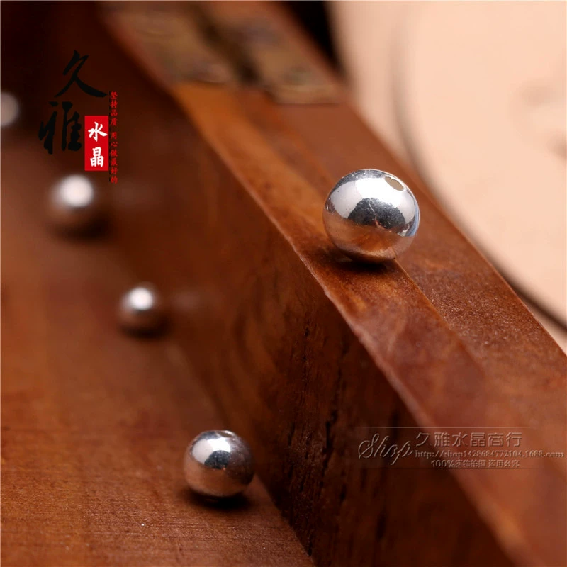 Серебряное украшение, круглые бусины, серебро 925 образец, оптовая продажа