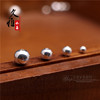 Crystal, silver accessory, round beads, silver 925 sample, wholesale