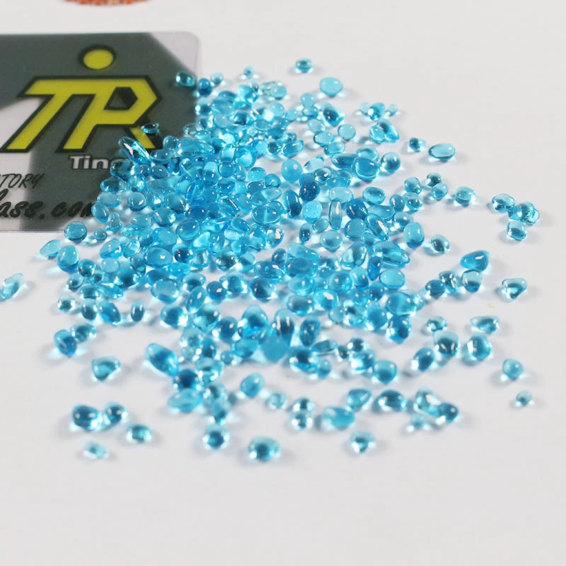 Синий стеклянный бус ремесел внешней торговли цветочный горшок аквариум ландшафтное оформление