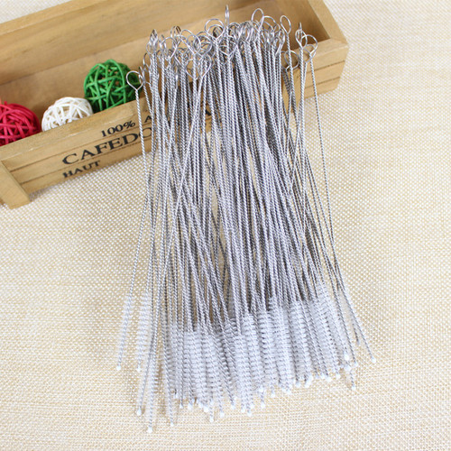 Infant bottle kettle straw brush stainless steel straw brush bristle brush bottle straw brush
