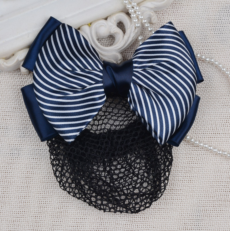 Striped blue reverse fine mesh