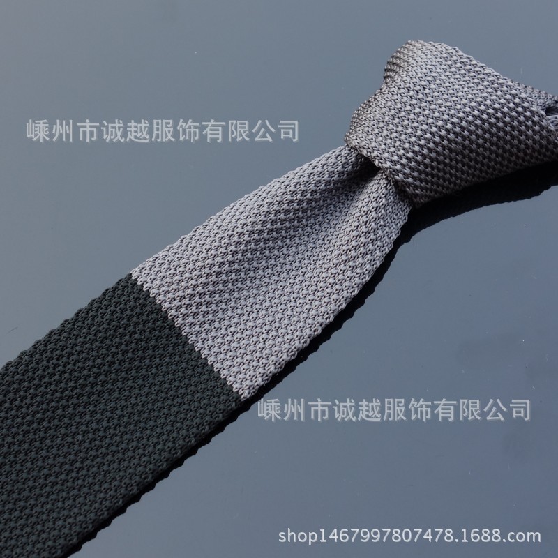 아마존 단색 한류 니트 넥타이 한국 스타일 웨딩 패션 캐주얼 남성 니트 넥타이 도매