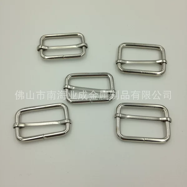 Yecheng Metal Iron Wire Buckle Pull Heart Buckle Three-Speed Buckle Japanese Buckle Electrophoresis Black Gold Luggage Hardware Accessories