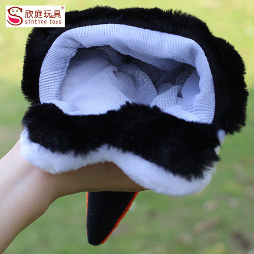 Yiwu Plush Toys Wholesale Animal Hand Puppet Penguin Children's Doll Comfort Doll Crow Amazon
