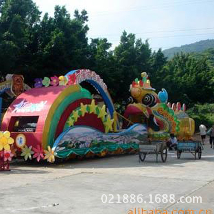 厂家制作巡游花车旅游节花车彩车特色文化节互动道具节日庆典彩船