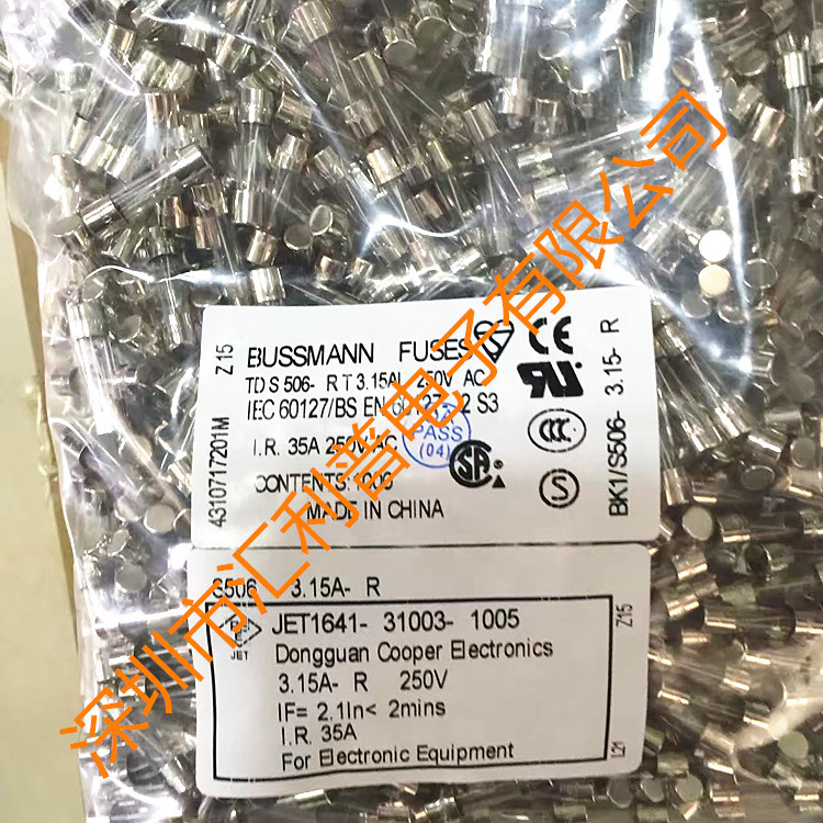 bussmann fuse保险丝BK1/S506-63-R/TDS506-RT63mAL250VAC