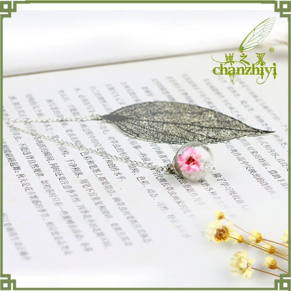 Металлический лист в китайском стиле креативный вечный Цветок Закладка из сушеных цветов студенческий антикварный подарок милый и изысканный