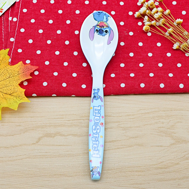Cartoon Cute Creative Spoon, Children's Tableware, double-color anti-fall design