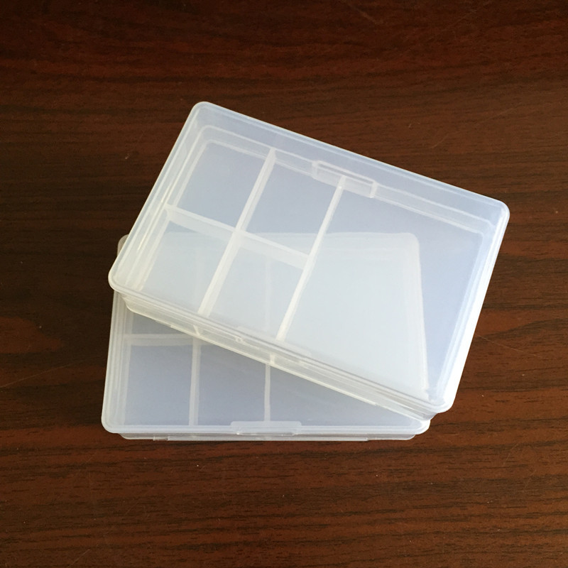 双面创意带盖6格药盒三层折叠6格药盒首饰盒塑料透明药盒收纳盒