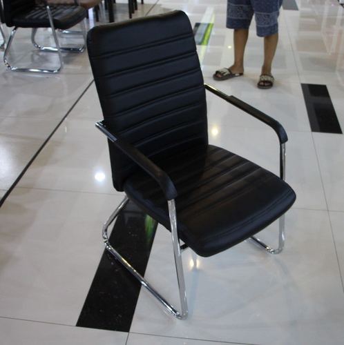 Arched Back Office Chair, Staff Home Computer Conference Leisure Chair, Simple Leather Mesh Chair, Mahjong Chair