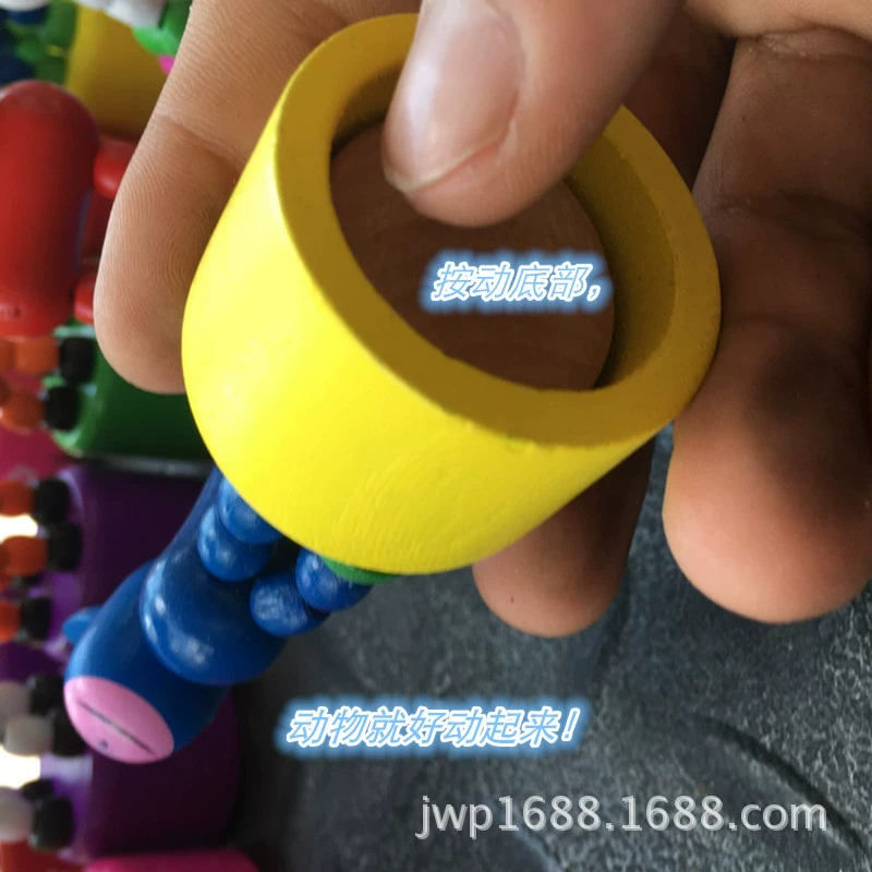 Деревянная танцующая минифигура, игрушка для раннего возраста, жираф, оптом