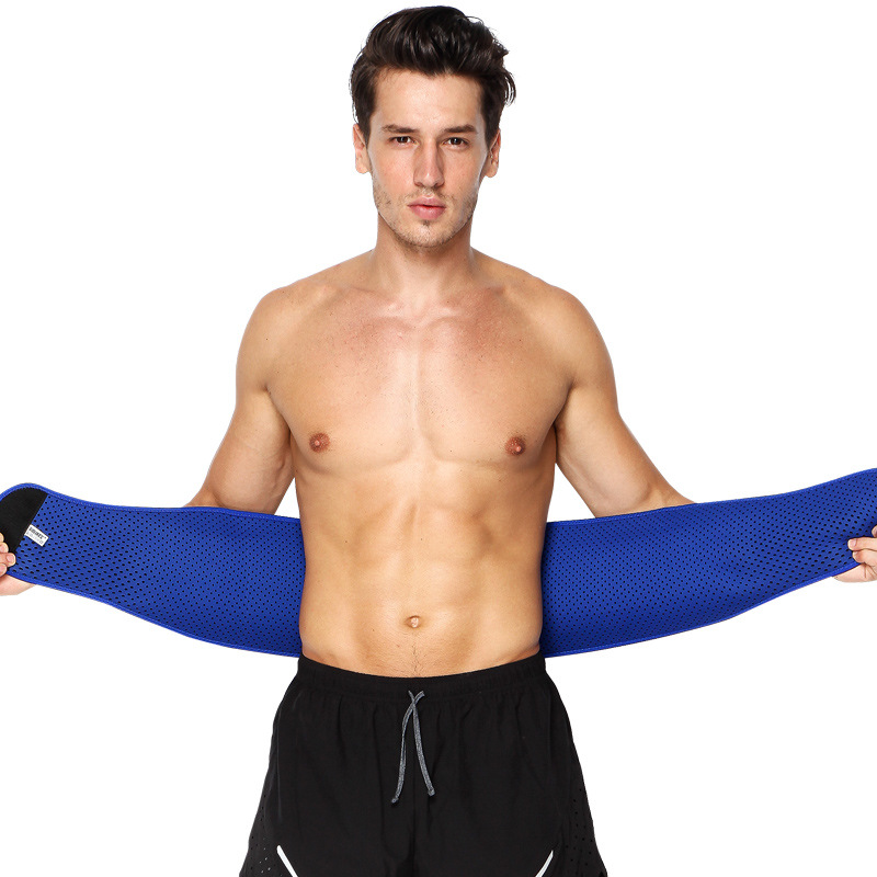 Aolikes transpirable agujero deportes presión soporte de la cintura cinturón de elevación pesado culturismo baloncesto soporte de la cintura cinturón de Unión caliente en stock