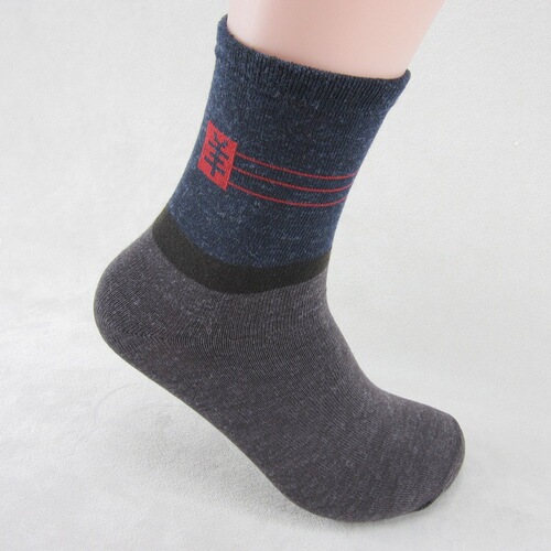 Men's imitation wool mid-calf socks, thick and warm, autumn and winter style, leisure socks, stall goods, wholesale socks