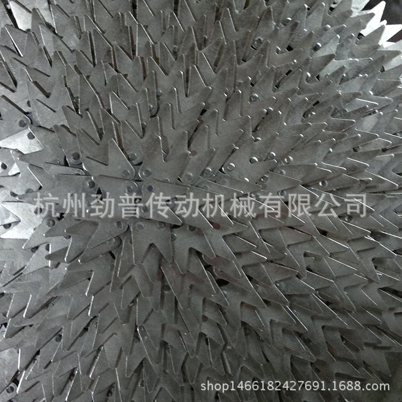 厂家供应 尖齿非标链 08B V型尖齿链 木工设备专用链条 金属链条