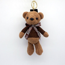 香味毛絨小熊公仔泰迪熊玩偶掛件鑰匙扣女包掛飾關節熊鑰匙圈禮物