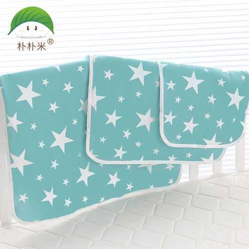 Pu Pumi Baby Cotton Cartoon Waterproof Diaper Mat Maternal and Infant Products Manufacturer Wholesale Baby Mattress 100*150