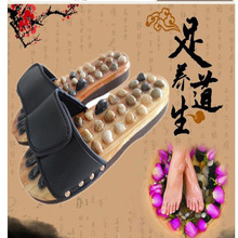 天然鹅卵石按摩拖鞋足底穴位保健鞋男女情侣足疗按摩居家鞋