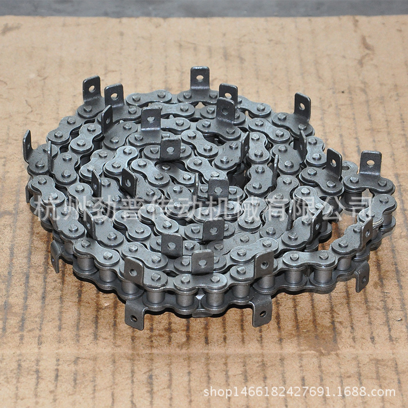 24B-1 K1外双侧K1 单孔弯板链条 杭州链条 非标输送线链条