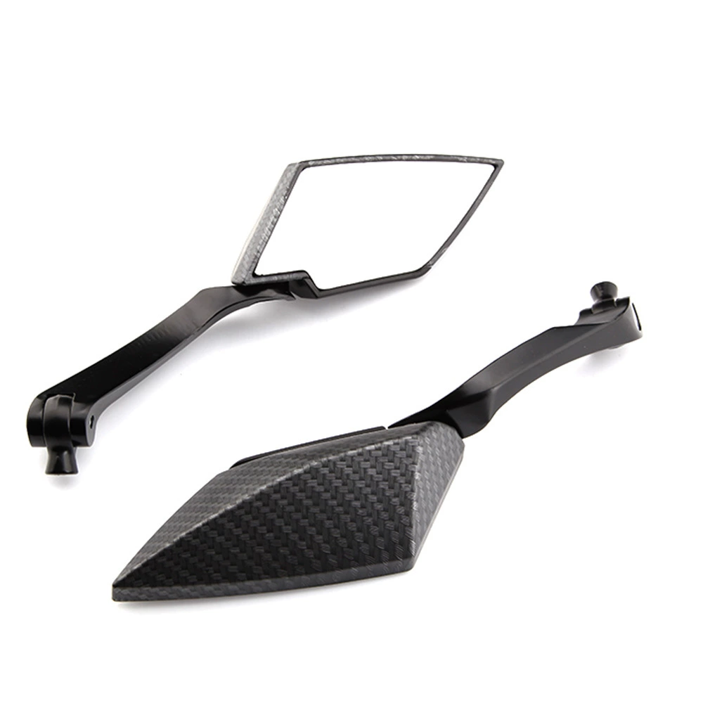 Мотоциклетное зеркало заднего вида из углеродного волокна модифицированное зеркало заднего вида алюминиевый стержень пластиковый корпус трансграничная электронная коммерция EBAY горячая распродажа