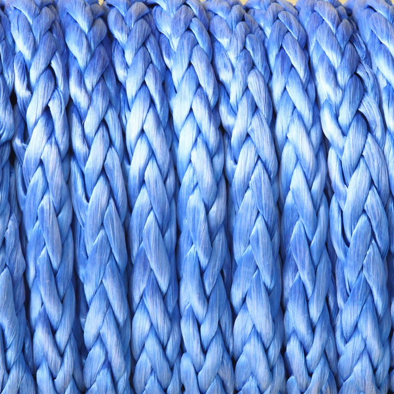 厂家销售 HMPE绳缆  超高分子量聚乙烯纤维吊装绳 高强牵引绳