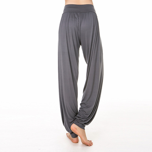 Yoga Pants Women's Modal Lantern Pants Loose-fit Tai Chi Pants Large Size Thin Dance Trousers Overseas Amazon