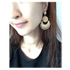 Fashionable retro ethnic earrings, trend accessories, bright catchy style, European style, ethnic style