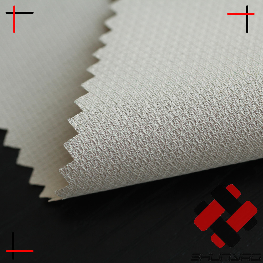 舜尧 提花涤纶春亚纺 米字格RIPSTOP涤纶面料