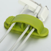 理线器桌面固线夹3槽双面背胶数据线固定夹耳机线收纳多槽电源线