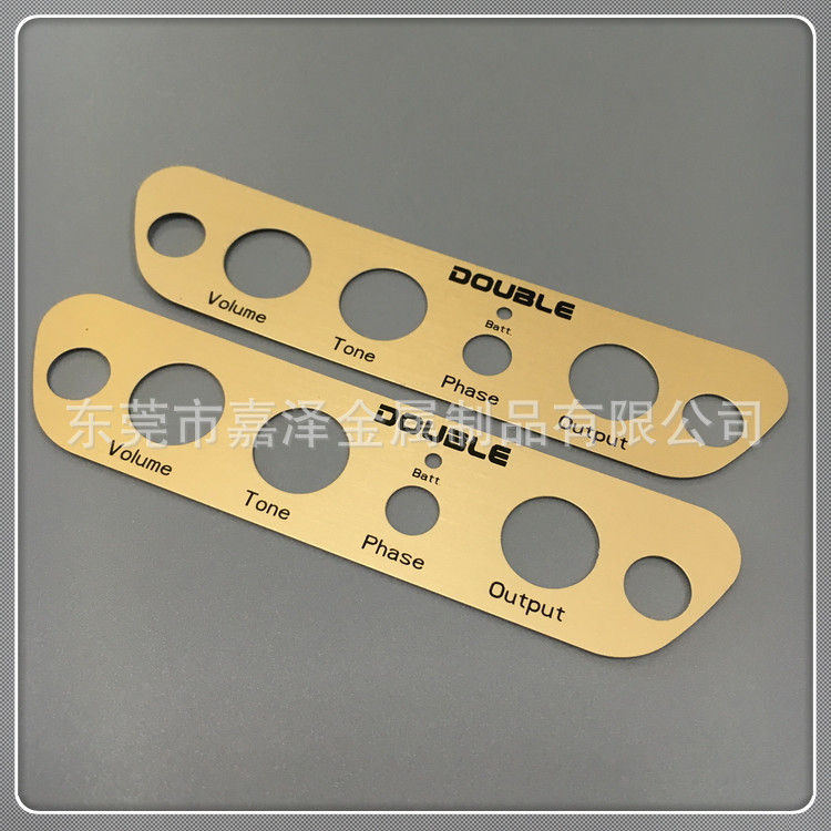 镂空铭牌生产 铝合金丝印黑字标识牌 阳极拉丝铝片logo牌