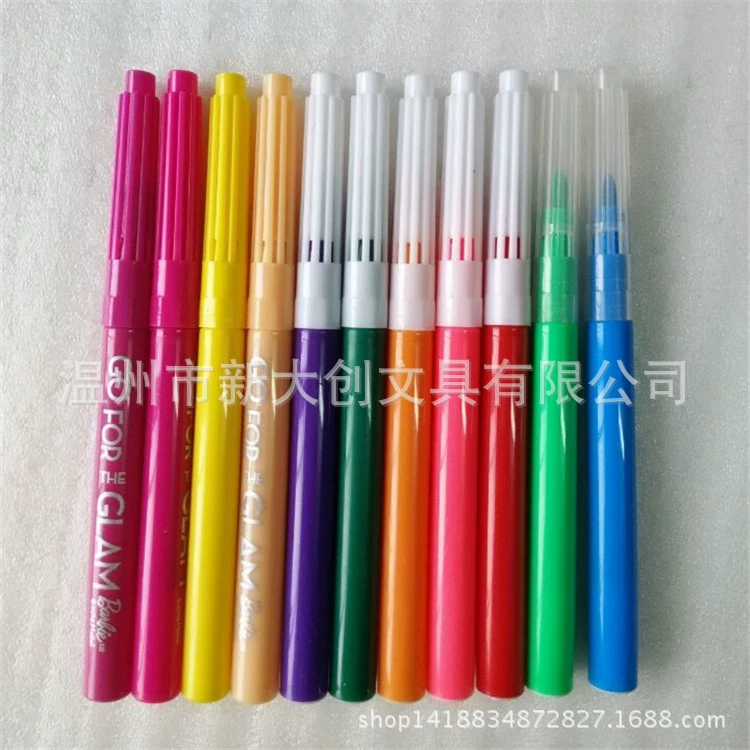 Акварельная ручка Заводская прямая Акварельная ручка костюм Защита окружающей среды Нетоксичная пластиковая Кисть может быть напечатана, может пройти тест европейского стандарта